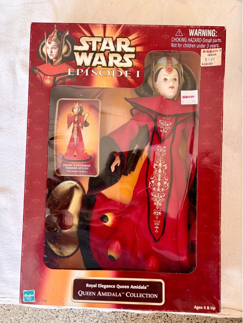 1999 Star Wars Episode I Royal Elegance Queen Amidala Doll Hasbro 61779 NRFB